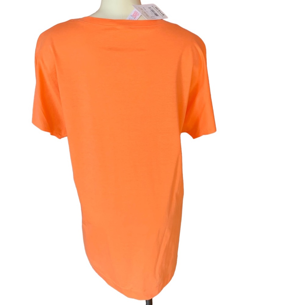 HANRO NWT Ladies Nightshirt Size Medium Pretty Tangerine Color - Picture 3 of 6